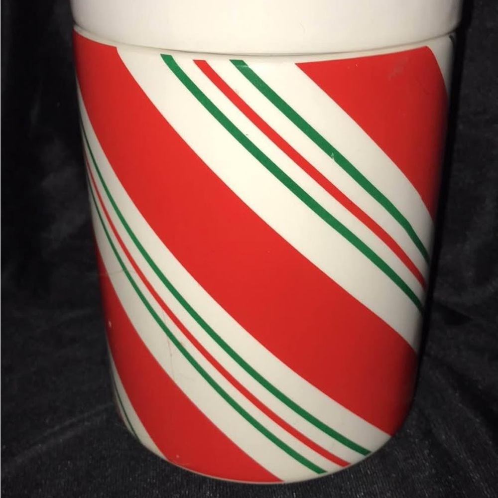 Festive Red and Green Holiday Decor Jar